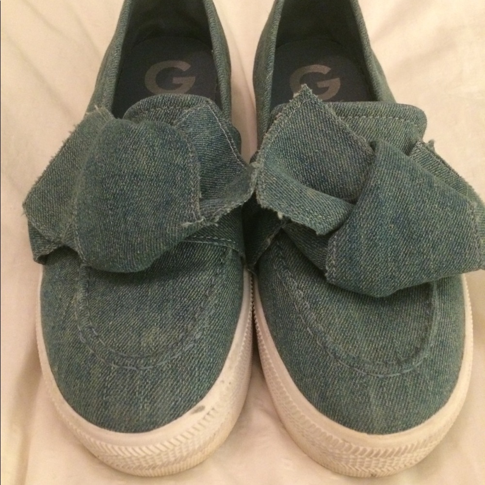 🍀 Guess denim platform sneakers